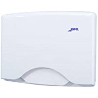 Jofel AM21000 Dispensador Papel Cubreasientos WC- ABS- para 125 Papeles- Blanco